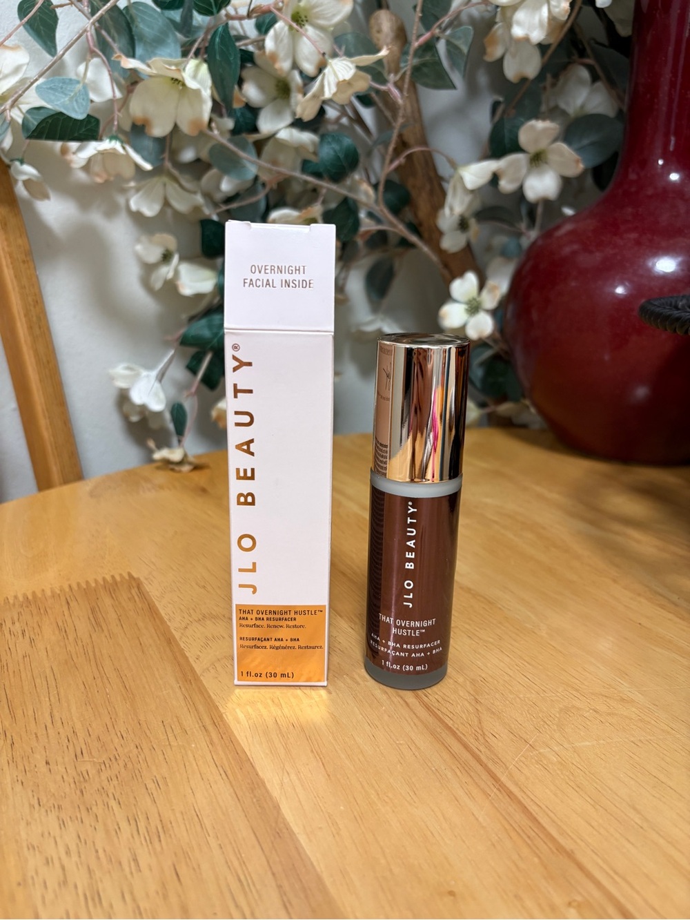JLo Beauty~That Overnight Hustle, AHA & BHA Resurfacer, full Sz 1oz, BNIB, New